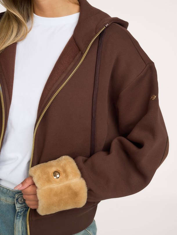 SEIKA hooded full zip cardigan Seika, katoenmix vest