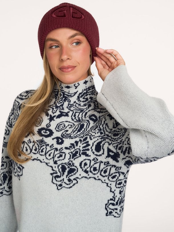Valerie, wolmix rib beanie