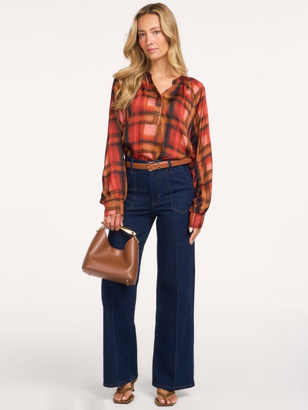 FM-TO-EJI-A Eji, viscose top met print