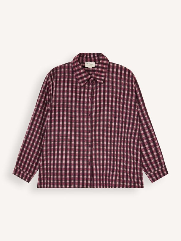 AM-CH-GREGA-C Grega, katoenmix geruite blouse