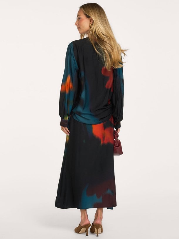 AM-TO-GIGLIO-W Giglio, viscose top met print