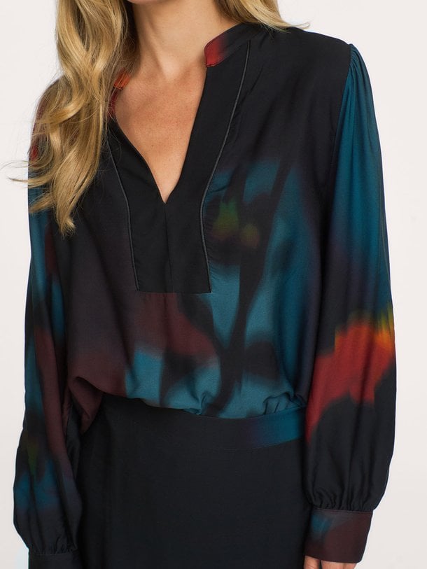 AM-TO-GIGLIO-W Giglio, viscose top met print