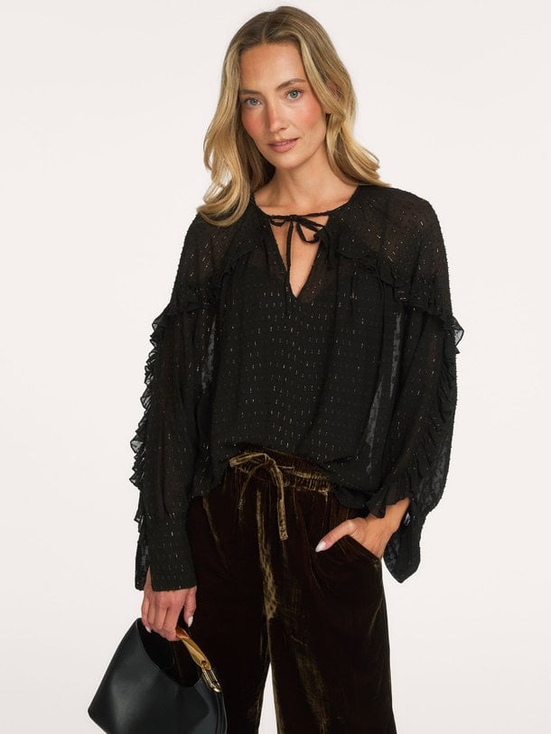 Genepi, viscosemix top met lurex