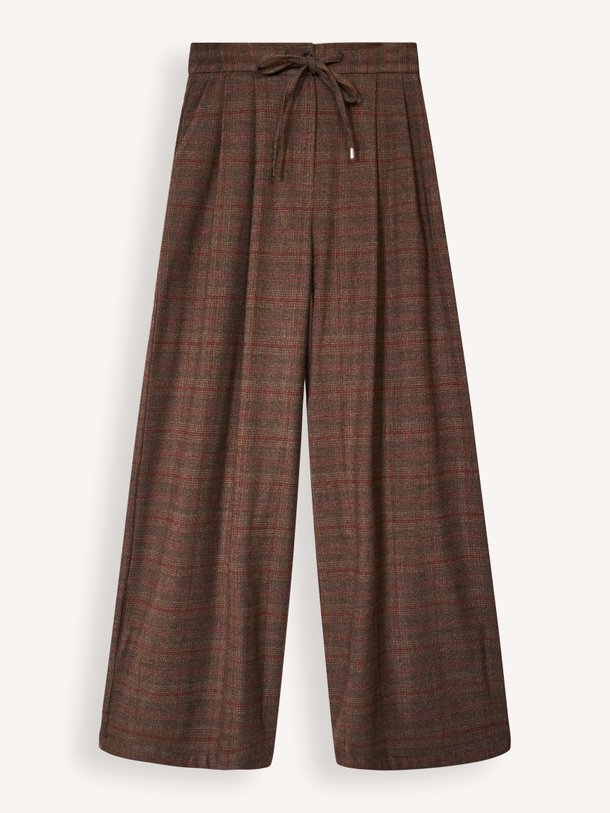 FM-PA-GANDI-H Gandi, viscosemix geruite pantalon