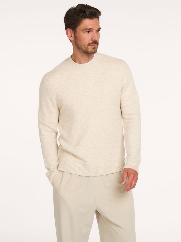 SYRINX KNITTED CREWNECK Syrinx, wolmix trui