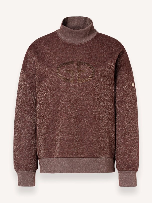 SIZZLE turtle neck sweater Sizzle, katoenmix sweater met lurex