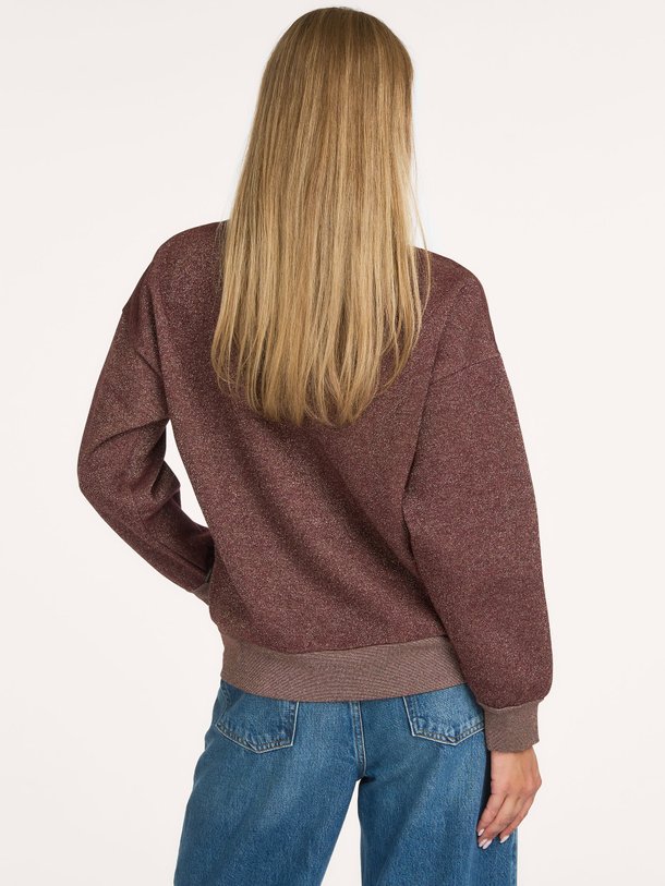 Sizzle, katoenmix sweater met lurex