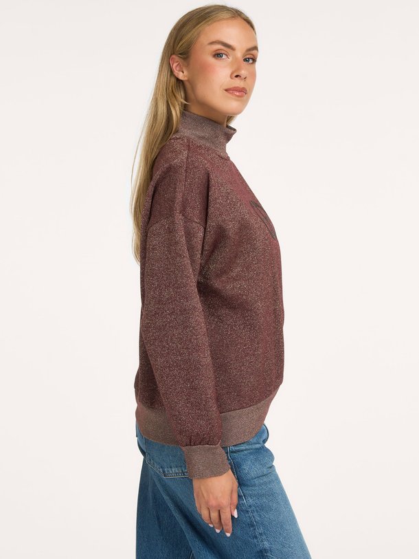 Sizzle, katoenmix sweater met lurex