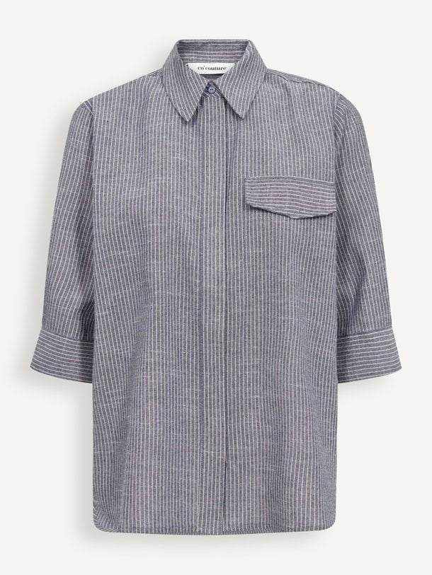 Jiho, katoenmix gestreepte blouse