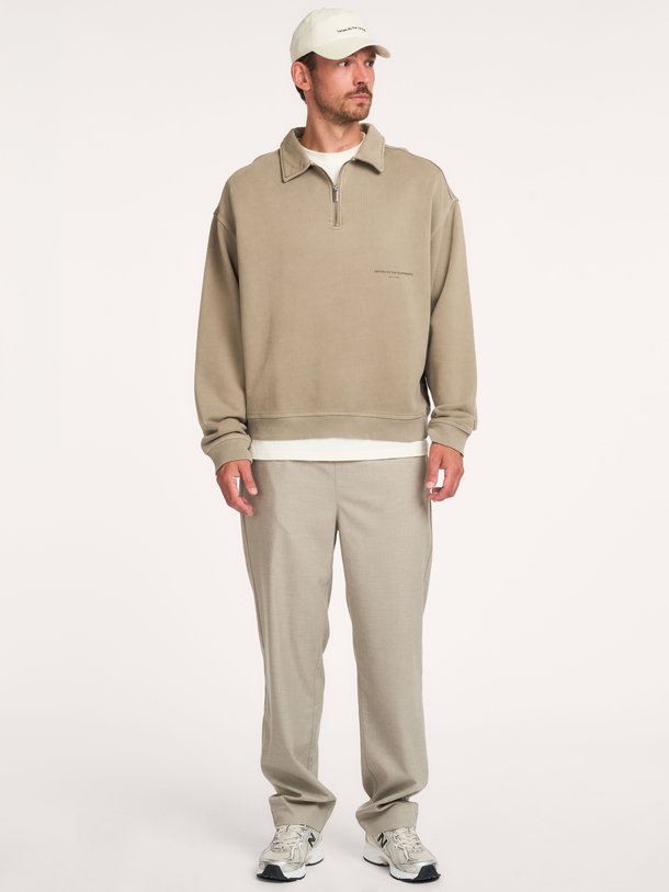 RUSK GARMENT DYED POLO Rusk, katoenen polo sweater