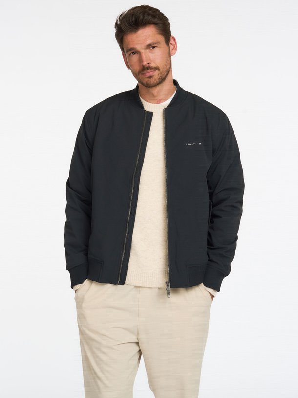 VANN STRUCTURED JACKET WITH RIBBING Vann, geweven jack