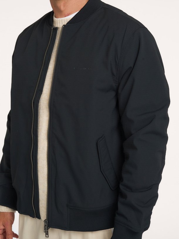 VANN STRUCTURED JACKET WITH RIBBING Vann, geweven jack
