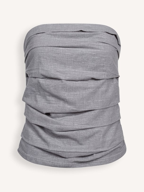Jiho, katoenmix gestreepte tube top