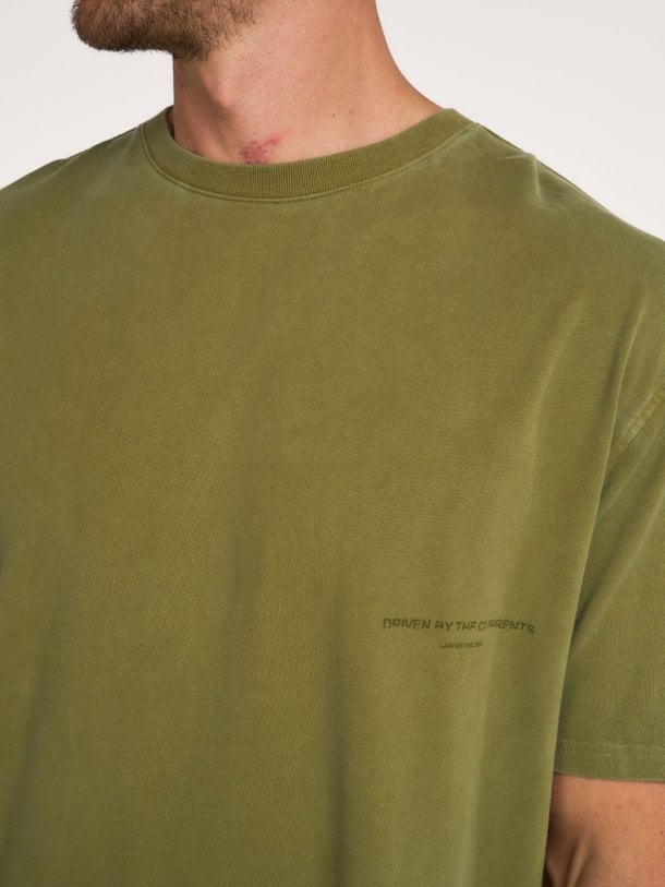 AQUALIS GARMENT DYED T-SHIRT Aqualis, katoenen T-shirt