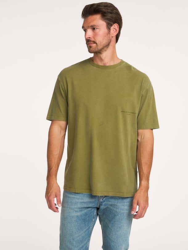 AQUALIS GARMENT DYED T-SHIRT Aqualis, katoenen T-shirt