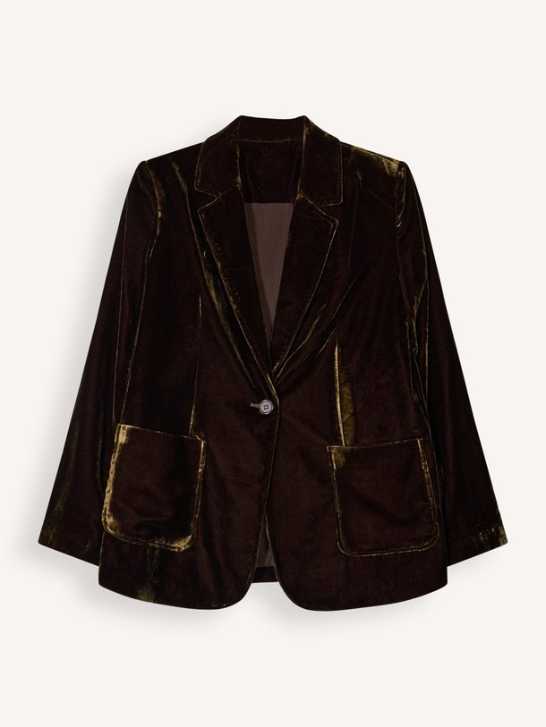 FM-VE-BELINA-P Belina, viscosemix velourse blazer