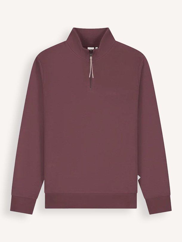 MIND SOFT HALF ZIP SWEAT Mind, katoenmix half zip sweater