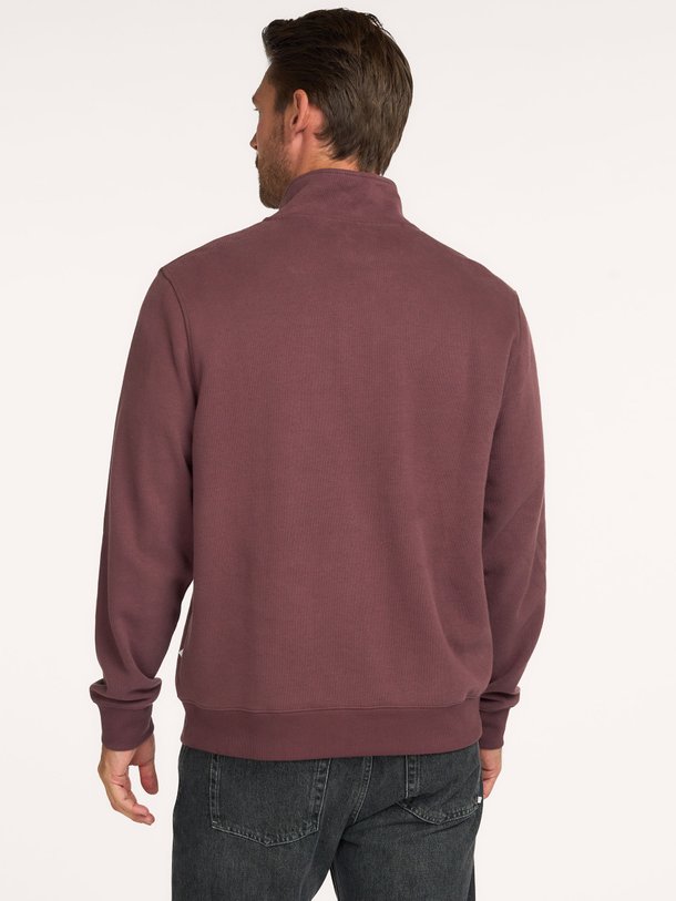 MIND SOFT HALF ZIP SWEAT Mind, katoenmix half zip sweater