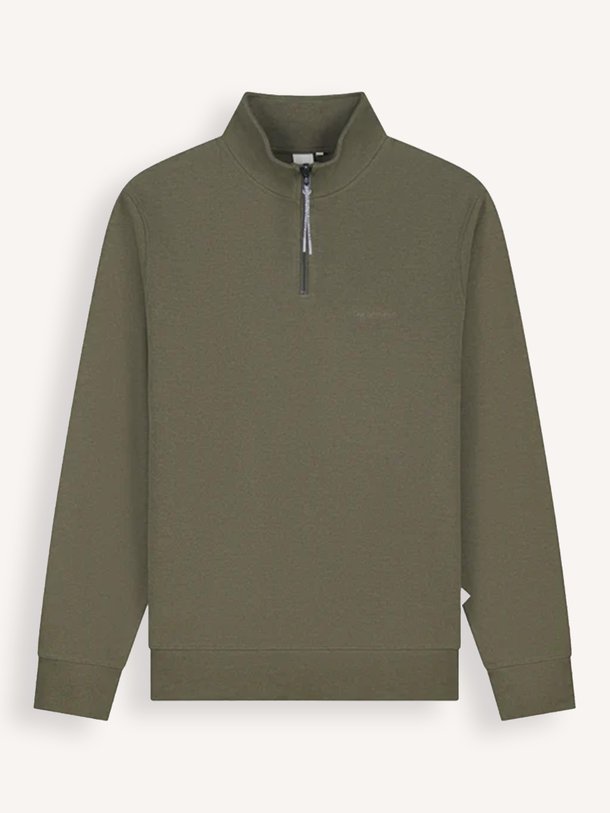 MIND SOFT HALF ZIP SWEAT Mind, katoenmix half zip sweater