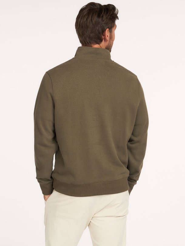 MIND SOFT HALF ZIP SWEAT Mind, katoenmix half zip sweater
