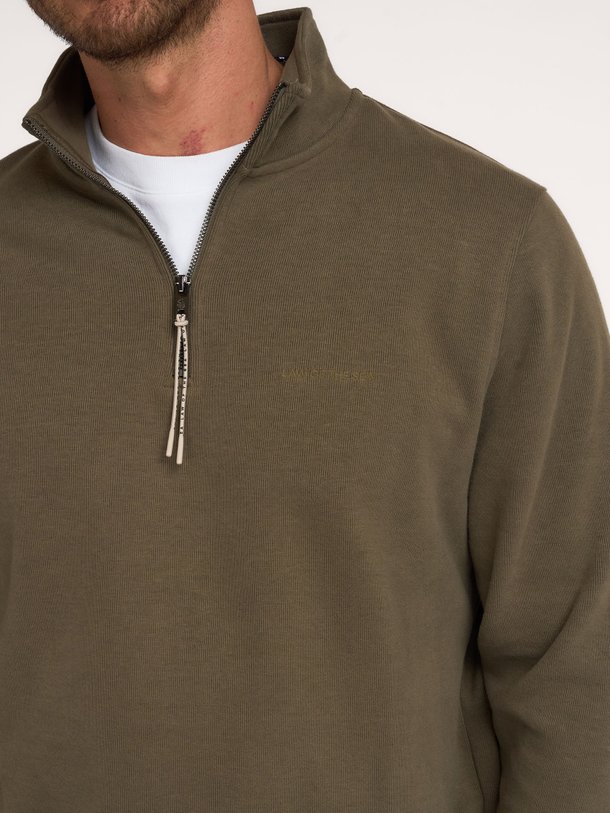 MIND SOFT HALF ZIP SWEAT Mind, katoenmix half zip sweater