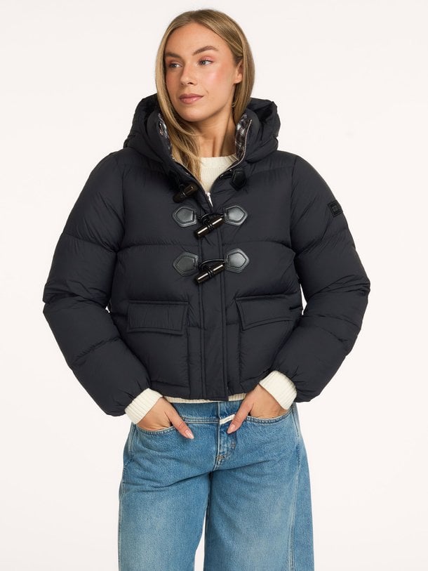 Future Nylon Quilt Mini Puffer Geweven gewatteerde puffer