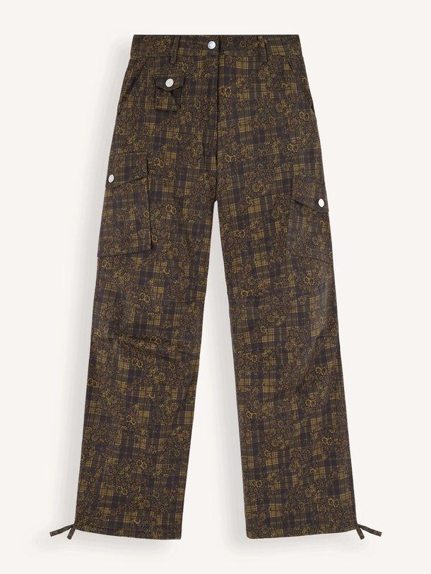 Stretch Cotton Pocket Cargo Pants Printed Organic cottonmix cargo broek