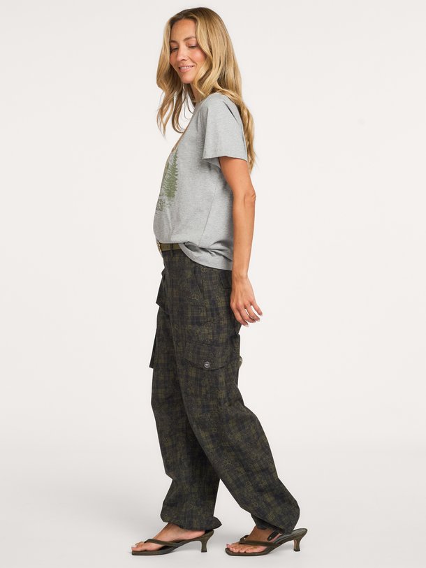 Stretch Cotton Pocket Cargo Pants Printed Organic cottonmix cargo broek