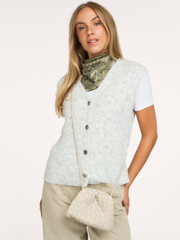 Dumpling, gevlochten crossobody tas