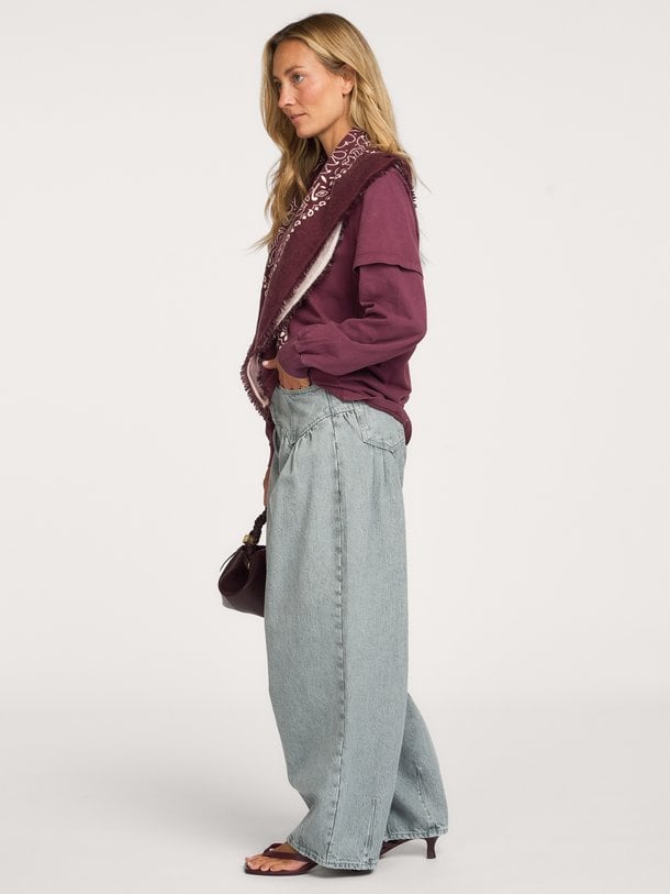 Rigid Denim Corset Jeans High waist barrel fit jeans