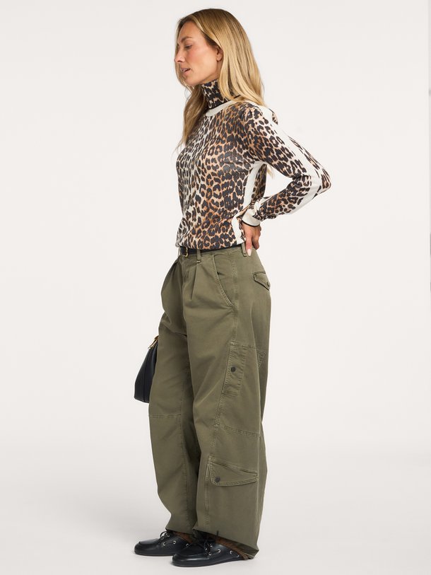 Printed Merino Turtleneck Merino wollen coltrui met print