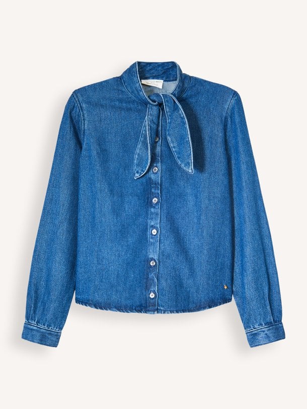 Lenora, denim blouse
