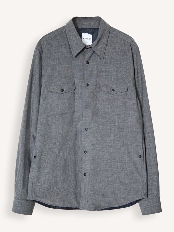CAMICIA DOPPIA Wolmix overshirt