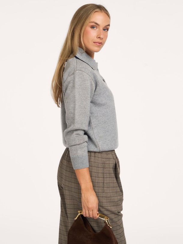 JEAN Jean, merino wollen polo trui