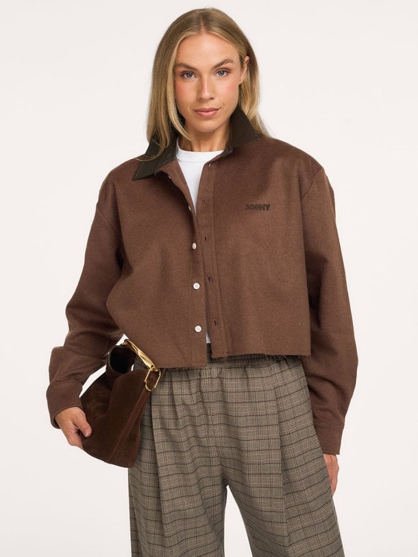 FRANKIE CROP Frankie, wolmix cropped blouse