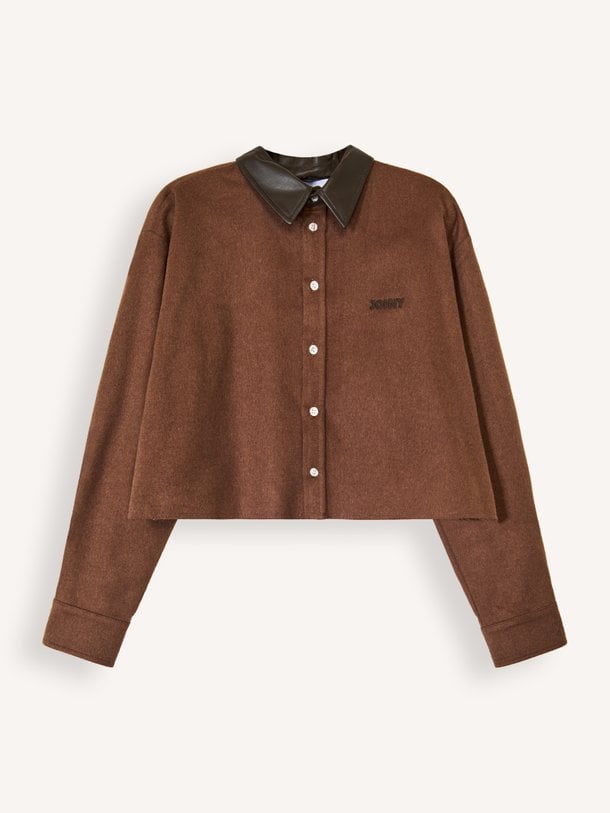 FRANKIE CROP Frankie, wolmix cropped blouse