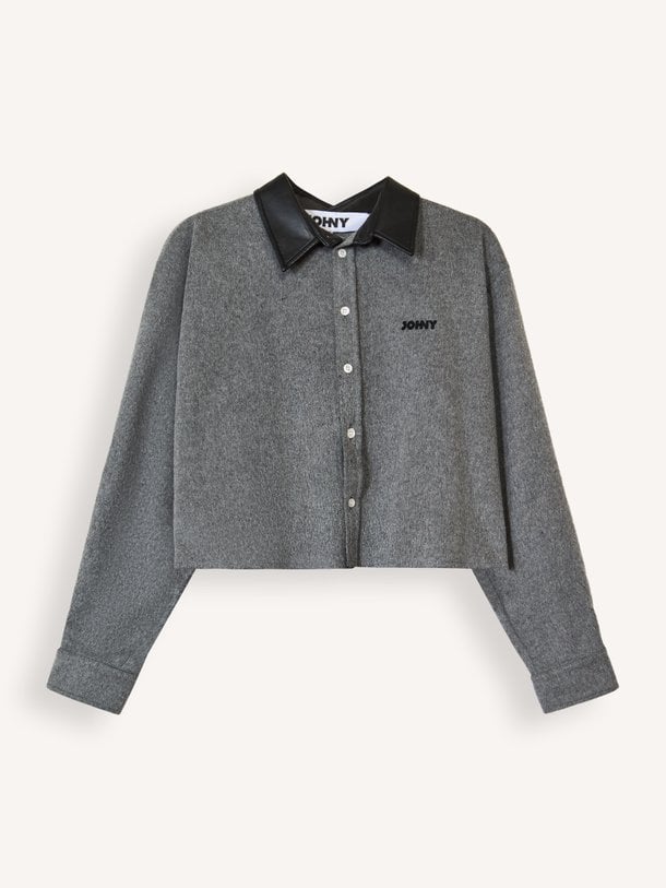 FRANKIE CROP Frankie, wolmix cropped blouse
