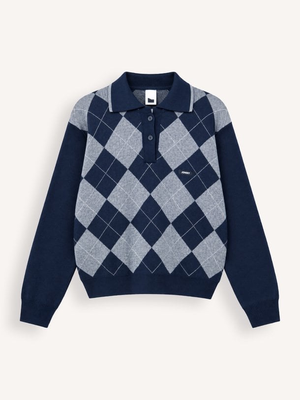 Burli, merino wollen polo trui