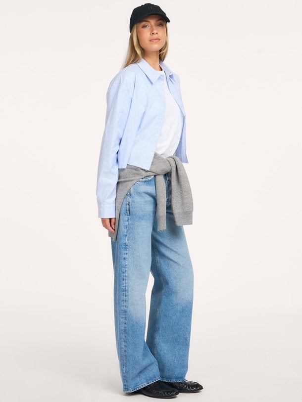 FRANKIE Frankie, katoenen gestreepte blouse