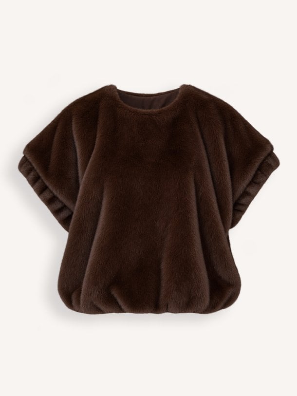 PEPPER FAKE FUR Pepper, fake fur bodywarmer
