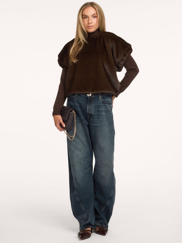 PEPPER FAKE FUR Pepper, fake fur bodywarmer