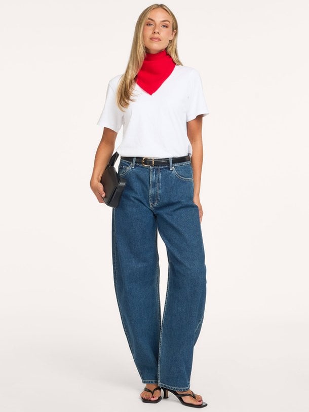 TAMAE KUMI Kumi, high waist barrel fit jeans