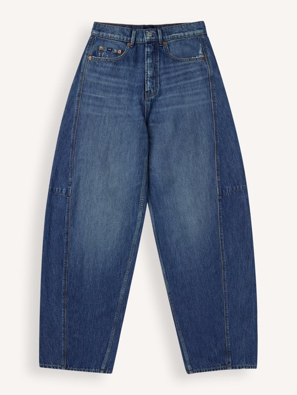 MAKI LILLY Maki, high waist barrel fit non-stretch jeans