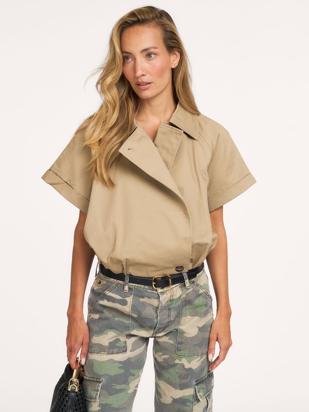 Lisha Trench Vest Lisha, katoenen jasje