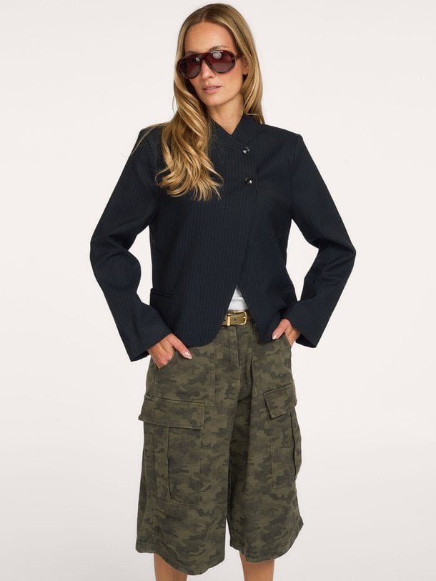 Tiria Slim Pinstripe Blazer Tiria, viscosemix blazer