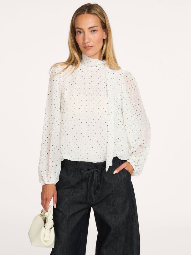 Dorellie Dot Blouse Dorellie, geweven top