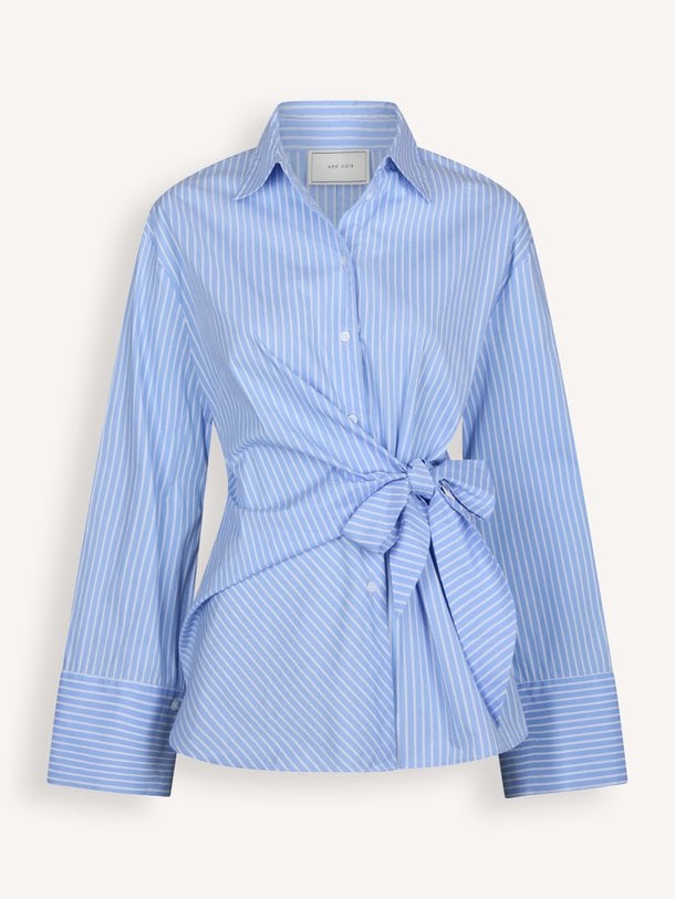 Helisa, katoenmix gestreepte blouse