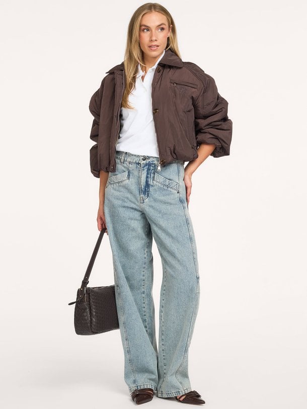 Jackson, high waist barrel fit jeans