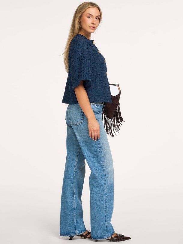 Rosella Boucle Mini Jacket Rosella, geweven bouclé jasje