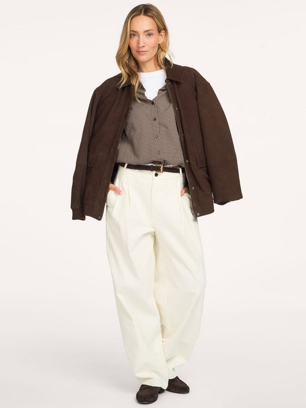 Blair, katoenmix geruite blouse